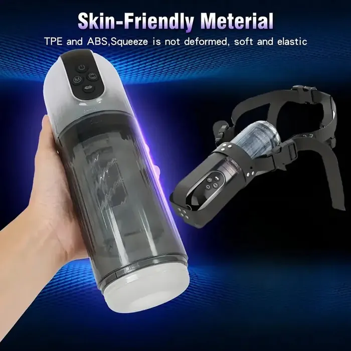 4 Pump 7 Sucking 7 Rotating 7 Licking LCD Automatic Masturbator Weadultshop Male Sex Toys