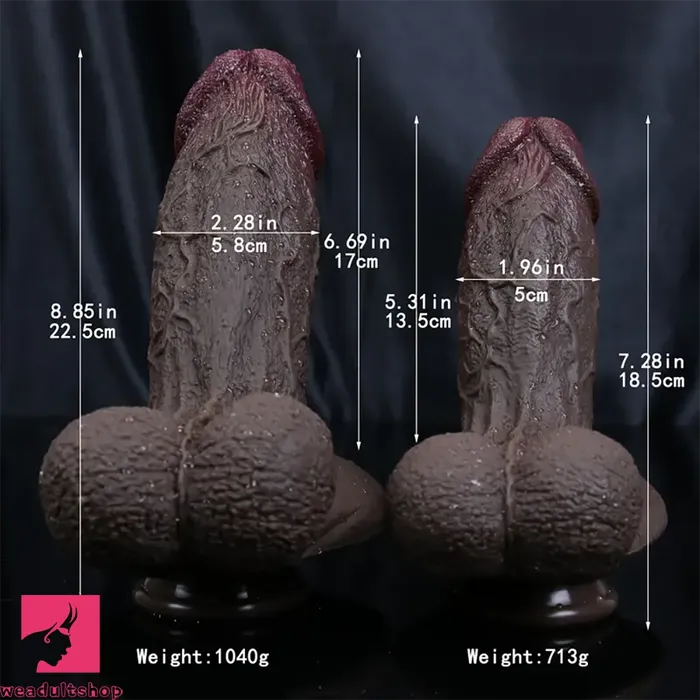 728in 885in Ebony Dildo Silicone Soft Dildo Female Adult Love Toy Weadultshop Dildos
