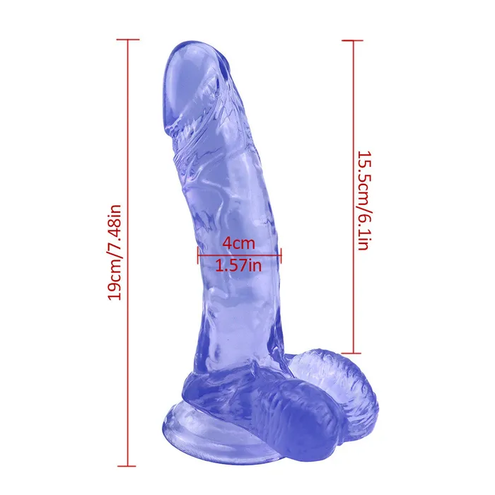 7 inch blue dildo Anal