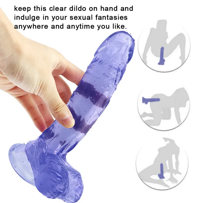 7 inch blue dildo Anal