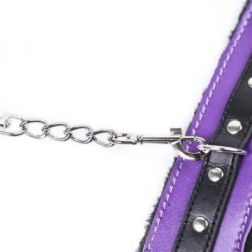7946M Purple Seduction Fur Lined Cuffs Moonwell Vibrators