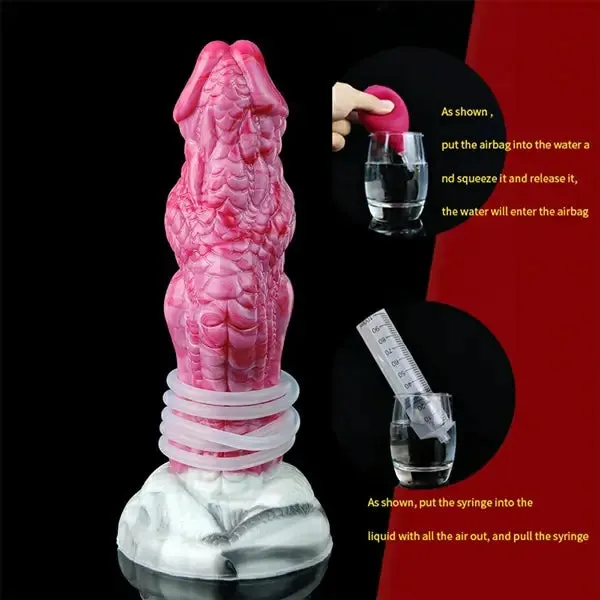  8 inch Ejaculation Strap On Dragon Dildo Female Sex Toys