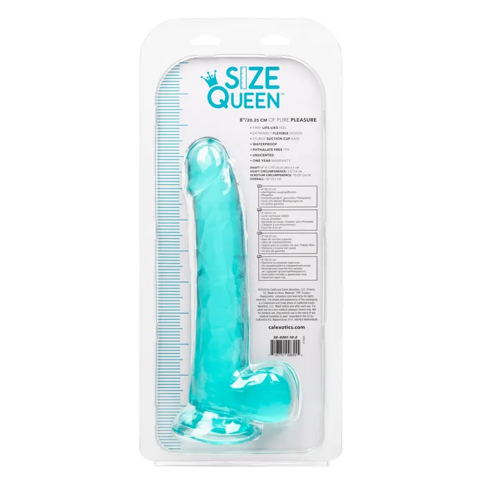 Anal CalExotics Size Queen 8 Inch Blue