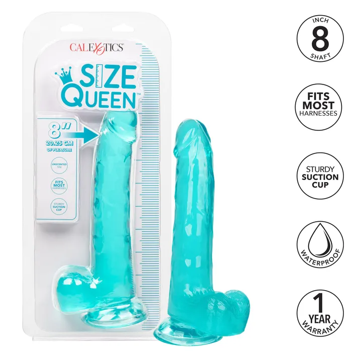 Anal CalExotics Size Queen 8 Inch Blue