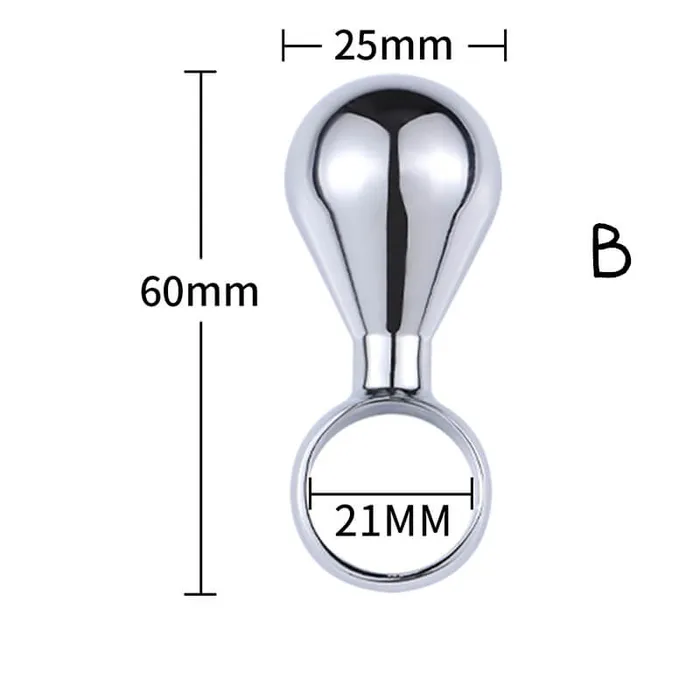 Anal Weadultshop Stainless Steel Pull Ring Anal Plug For Anal Play Anal Weadultshop Stainless Steel Pull Ring Anal Plug For Anal Play