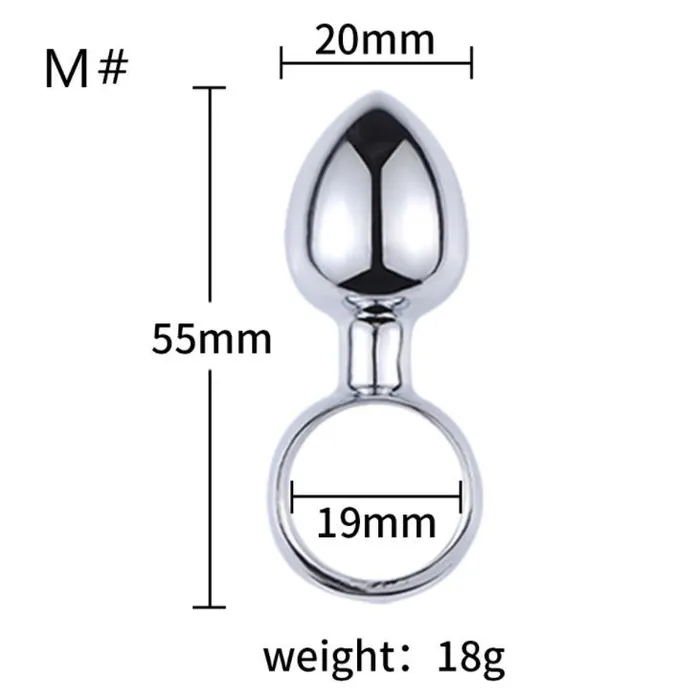 Anal Weadultshop Stainless Steel Pull Ring Anal Plug For Anal Play Anal Weadultshop Stainless Steel Pull Ring Anal Plug For Anal Play