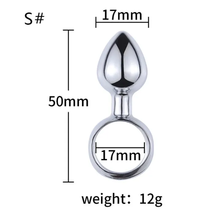 Anal Weadultshop Stainless Steel Pull Ring Anal Plug For Anal Play Anal Weadultshop Stainless Steel Pull Ring Anal Plug For Anal Play