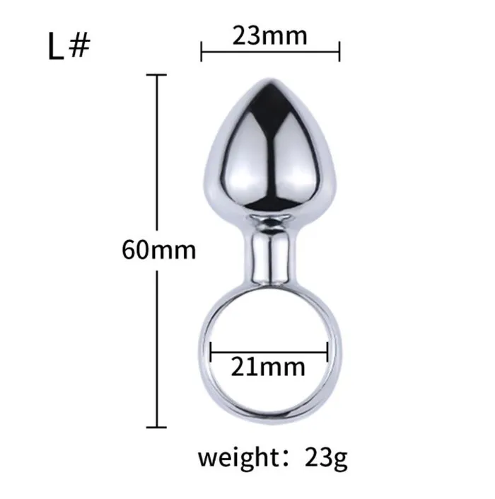Anal Weadultshop Stainless Steel Pull Ring Anal Plug For Anal Play Anal Weadultshop Stainless Steel Pull Ring Anal Plug For Anal Play