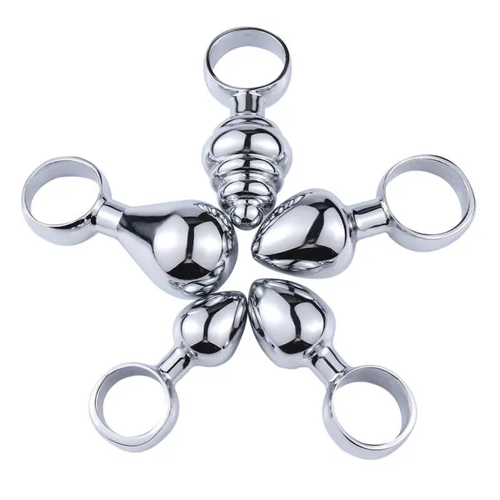 Anal Weadultshop Stainless Steel Pull Ring Anal Plug For Anal Play Anal Weadultshop Stainless Steel Pull Ring Anal Plug For Anal Play
