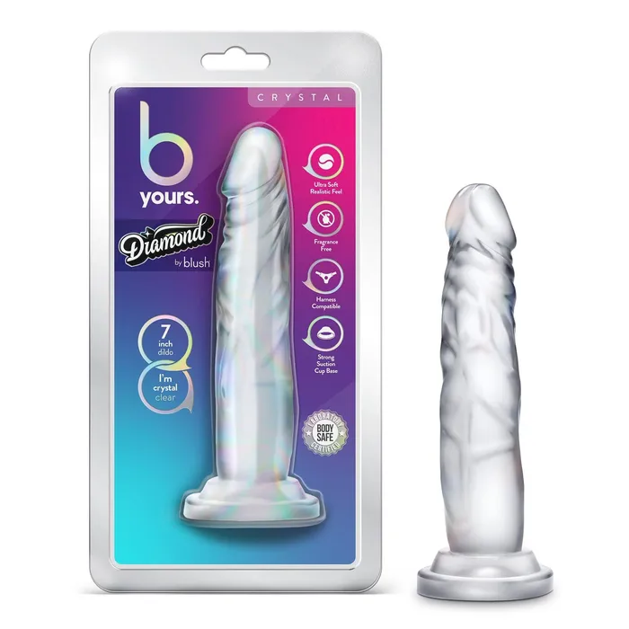 B Yours Diamond Crystal Clear Blush Dildos