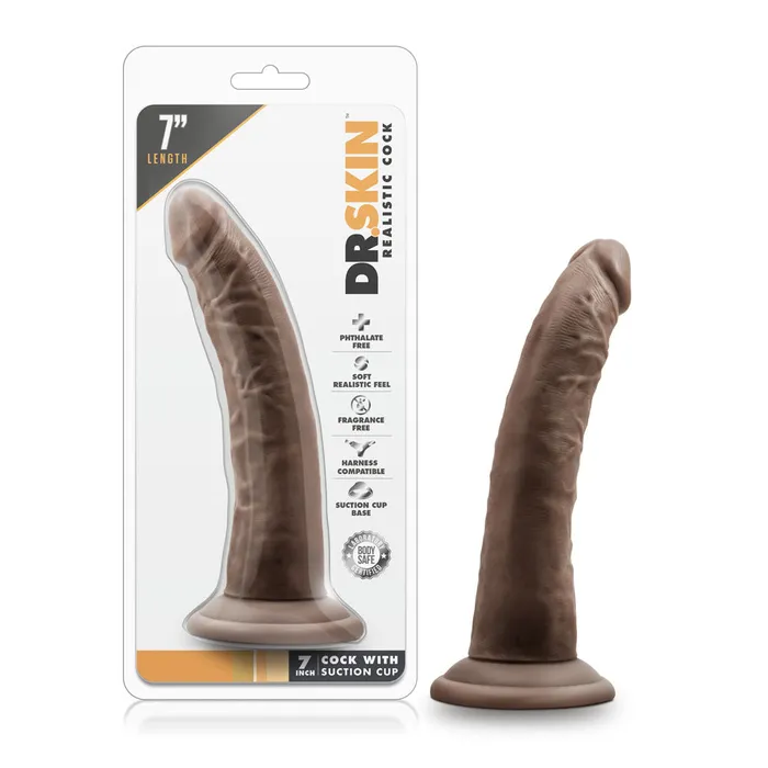 Blush Novelties Anal New Fun 7Inch Suction Cup Dildo for Playful Adventures