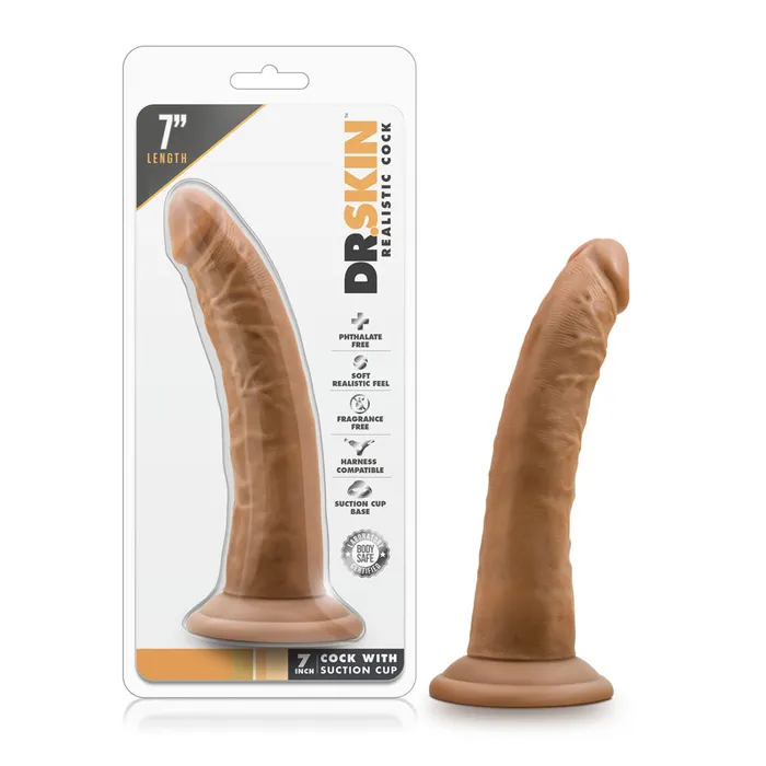 Blush Novelties Anal New Fun 7Inch Suction Cup Dildo for Playful Adventures