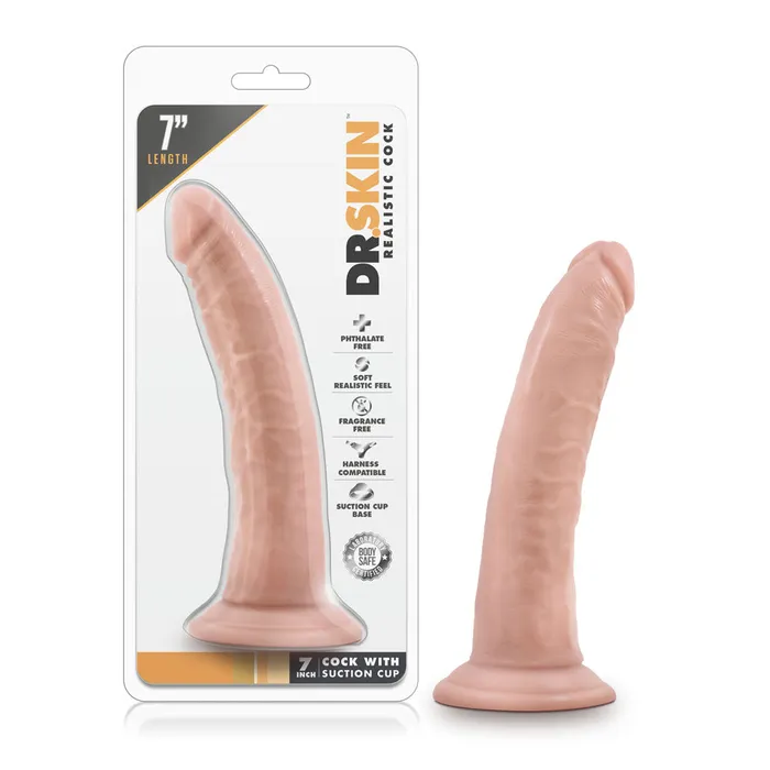 Blush Novelties Anal New Fun 7Inch Suction Cup Dildo for Playful Adventures