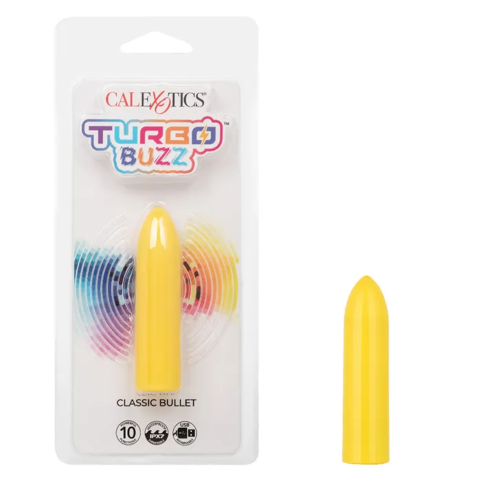 CalExotics Female Sex Toys Turbo Buzz Classic Bullet Yellow CalExotics Female Sex Toys Turbo Buzz Classic Bullet Yellow