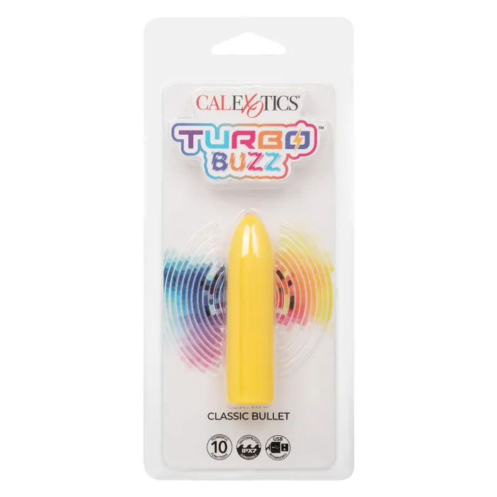 CalExotics Female Sex Toys Turbo Buzz Classic Bullet Yellow CalExotics Female Sex Toys Turbo Buzz Classic Bullet Yellow