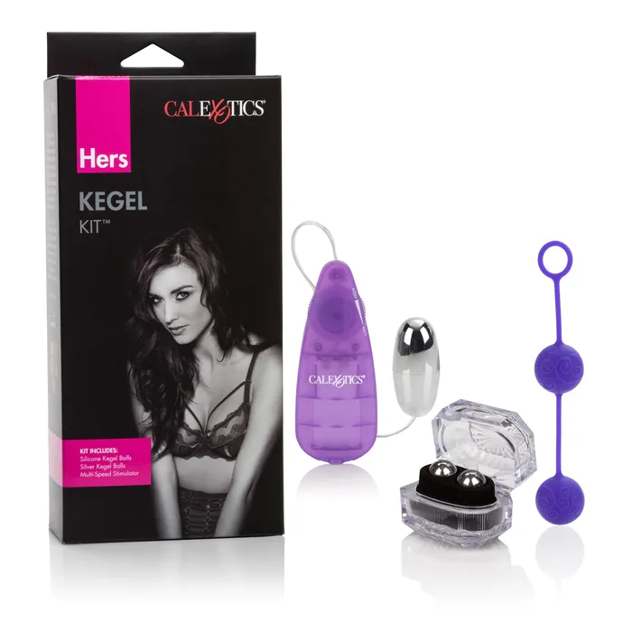 Calexotics Fun Kegel Kit Play with Balls and Stimulator for Happy Vibes Female Sex Toys
