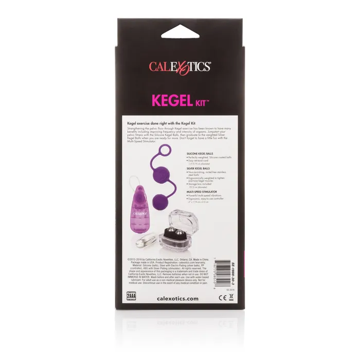 Calexotics Fun Kegel Kit Play with Balls and Stimulator for Happy Vibes Female Sex Toys