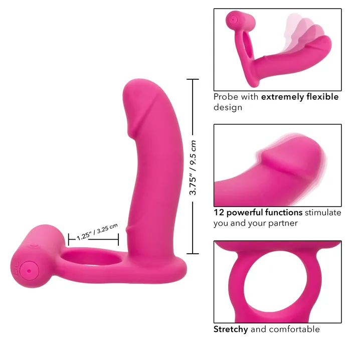 CalExotics Vibrators Silicone Rechargeable Double Diver Pink