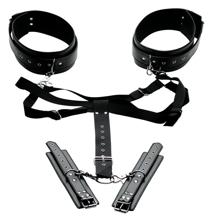 Cozy Adventure Thigh Harness with Wrist Cuffs for Playful Fun Xr Brands Master Series Couples Cozy Adventure Thigh Harness with Wrist Cuffs for Playful Fun Xr Brands Master Series Couples