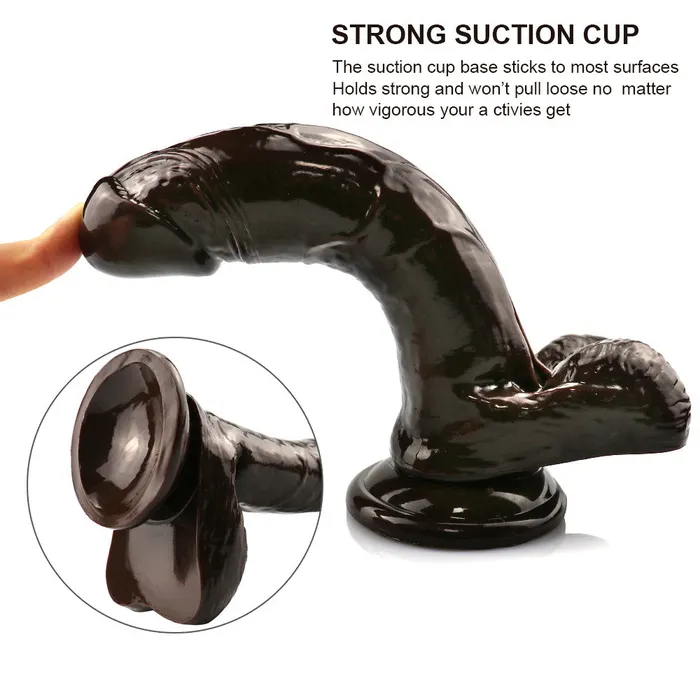  Dildos 7 inch coffee dildo