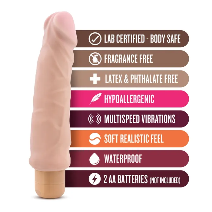 Dildos Blush Novelties Magic Vibes 9Inch Waterproof Dildo Twist and Splash Fun