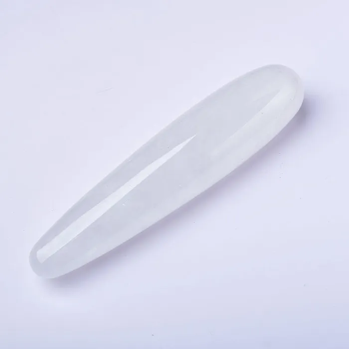 Dildos Large white transparent crystal dildo