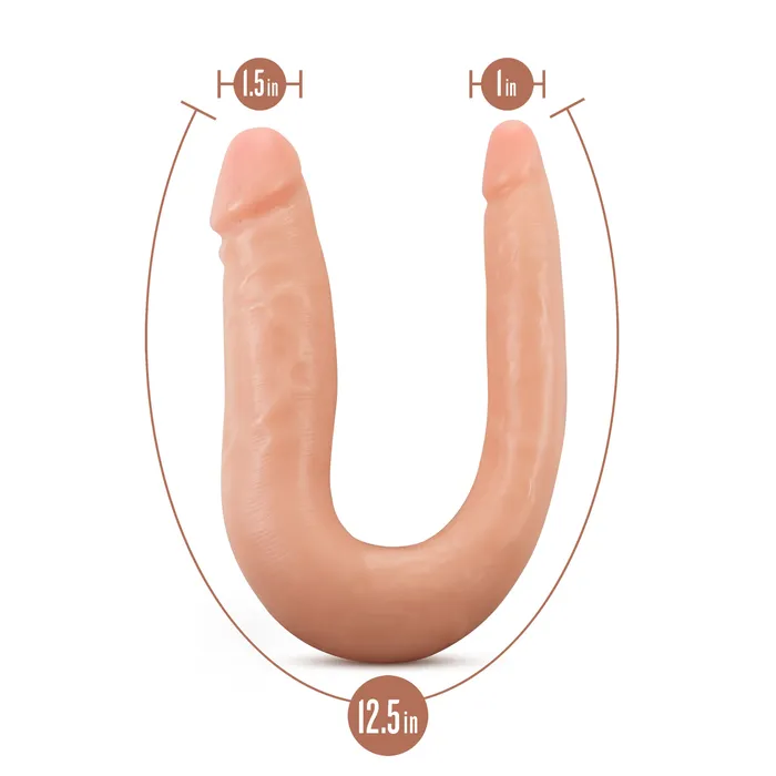 Dr Skin Silicone Dr Double 12 Inch Double Dong Vanilla Blush Dildos