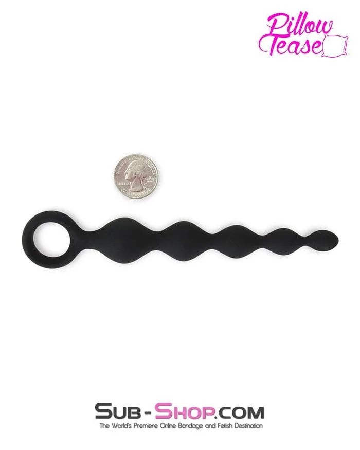 Eiffel Male Sex Toys 0688E Black Silicone Anal Beads with Super Climax Pull Cord LAST CHANCE Final Closeout Eiffel Male Sex Toys 0688E Black Silicone Anal Beads with Super Climax Pull Cord LAST CHANCE Final Closeout