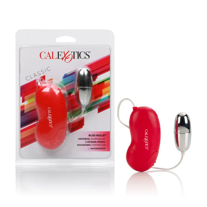 Female Sex Toys Calexotics Silver Bliss Bullet 2Speed Waterproof Fun