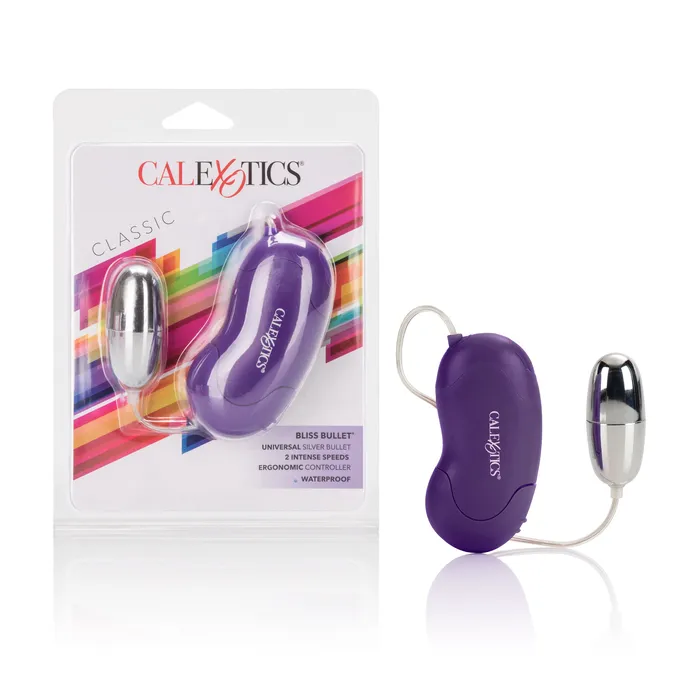 Female Sex Toys Calexotics Silver Bliss Bullet 2Speed Waterproof Fun