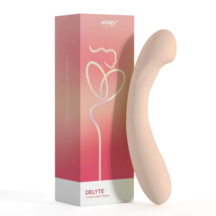 Female Sex Toys Honey Play Box Delyte Curved GSpot Vibrator Flesh
