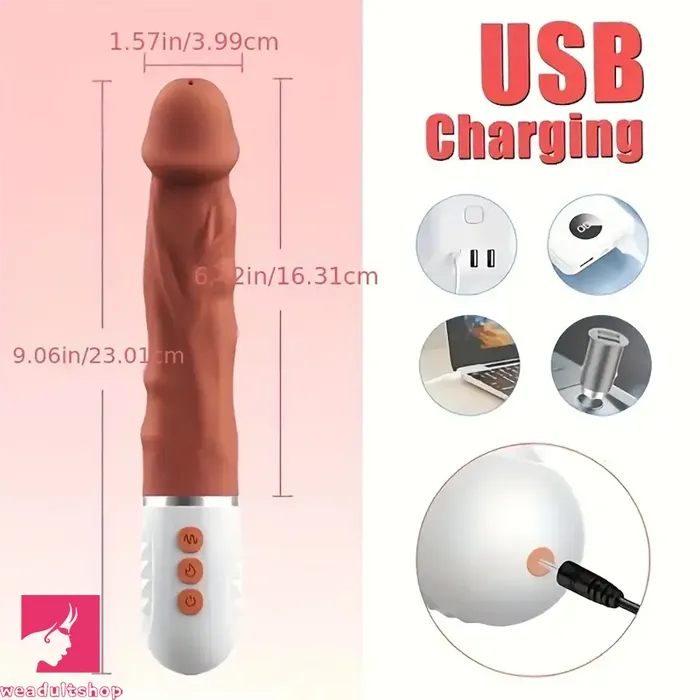 Female Sex Toys Weadultshop 906in Automatic Big Heating Vibrating Dildo Machine For Clit Sex