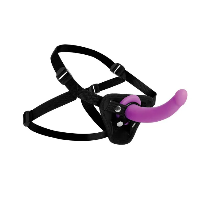 Female Sex Toys XR Brands Navigator Silicone GSpot Dildo With Harness