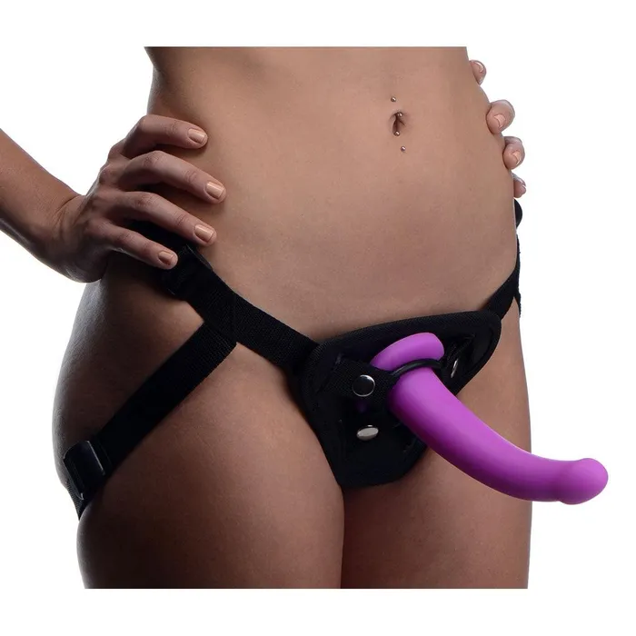 Female Sex Toys XR Brands Navigator Silicone GSpot Dildo With Harness