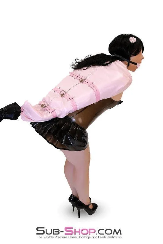 Idea Vibrators 7039MH Pink Open Breast Locking Armbinder Top
