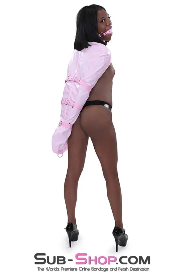 Idea Vibrators 7039MH Pink Open Breast Locking Armbinder Top