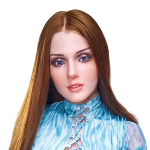 Irontech Doll Head Male Sex Toys H938 Sex Doll HeadSilicone Blue EyesIrontech Doll Head