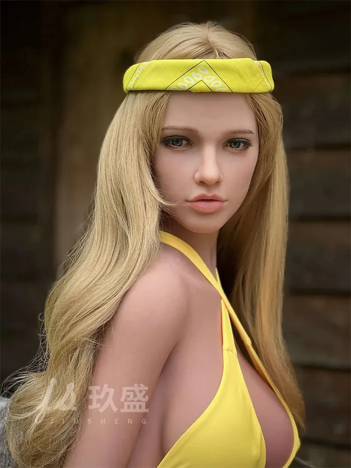 Jiusheng Doll F661Milena 150cm4ft9 D Cup Curvy TPE Long Hair Blonde Female Sex Doll Jiusheng Doll Male Sex Toys