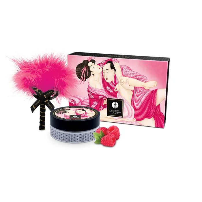 Kissable Body Powder Raspberry Filling 265 Oz Shunga Female Sex Toys