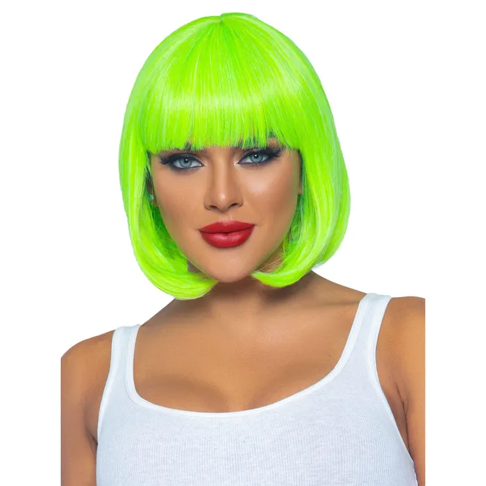 Leg Avenue Anal 12 Inch Short Bob Wig Neon Green