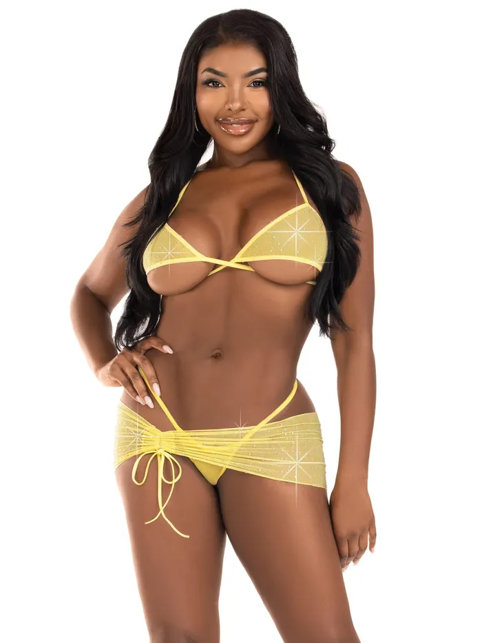 Leg Avenue Anal 3 Pc Rhinestone Mesh Set Mediumlarge Baby Yellow Leg Avenue Anal 3 Pc Rhinestone Mesh Set Mediumlarge Baby Yellow