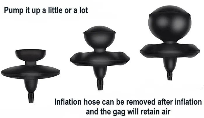 Male Sex Toys 0491W Butterfly Pump Gag Denber Rubber