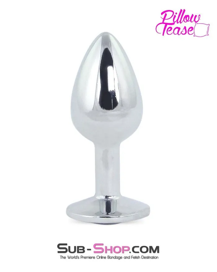 Male Sex Toys 2307HS Chrome and Crystal Anal Plug Small Plug Diamond Crystal MEGA Deal Moonwell