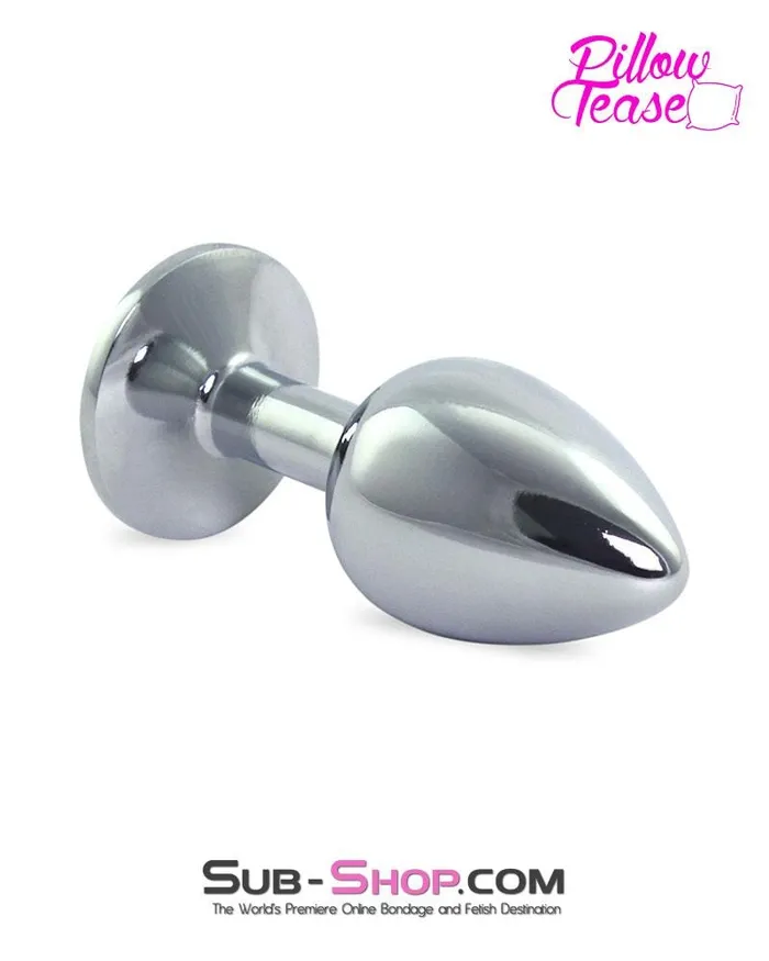 Male Sex Toys 2307HS Chrome and Crystal Anal Plug Small Plug Diamond Crystal MEGA Deal Moonwell