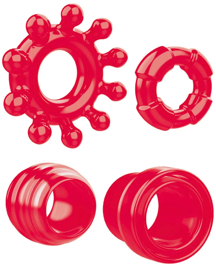 Male Sex Toys Fun Adventure Penis Rings Tickler Ribbed Lifesaver and Bottleneck Shapes Zero Tolerance