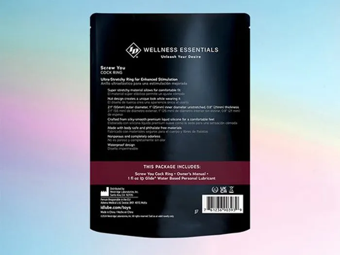 Male Sex Toys ID Lubricants Screw You Cock Ring Blue Male Sex Toys ID Lubricants Screw You Cock Ring Blue