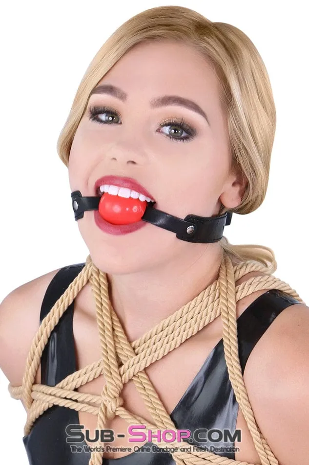 Male Sex Toys Idea 8947DL bBOGOb Bondage Basics Beginners Red Rubber Ball Gag