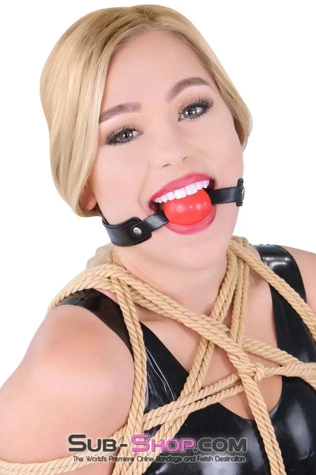 Male Sex Toys Idea 8947DL bBOGOb Bondage Basics Beginners Red Rubber Ball Gag