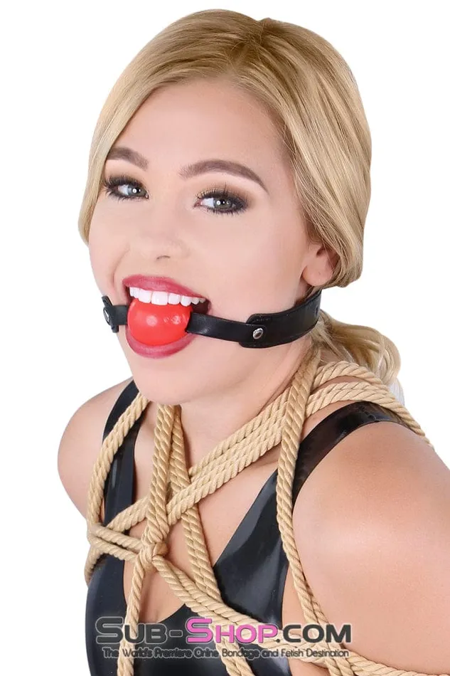 Male Sex Toys Idea 8947DL bBOGOb Bondage Basics Beginners Red Rubber Ball Gag