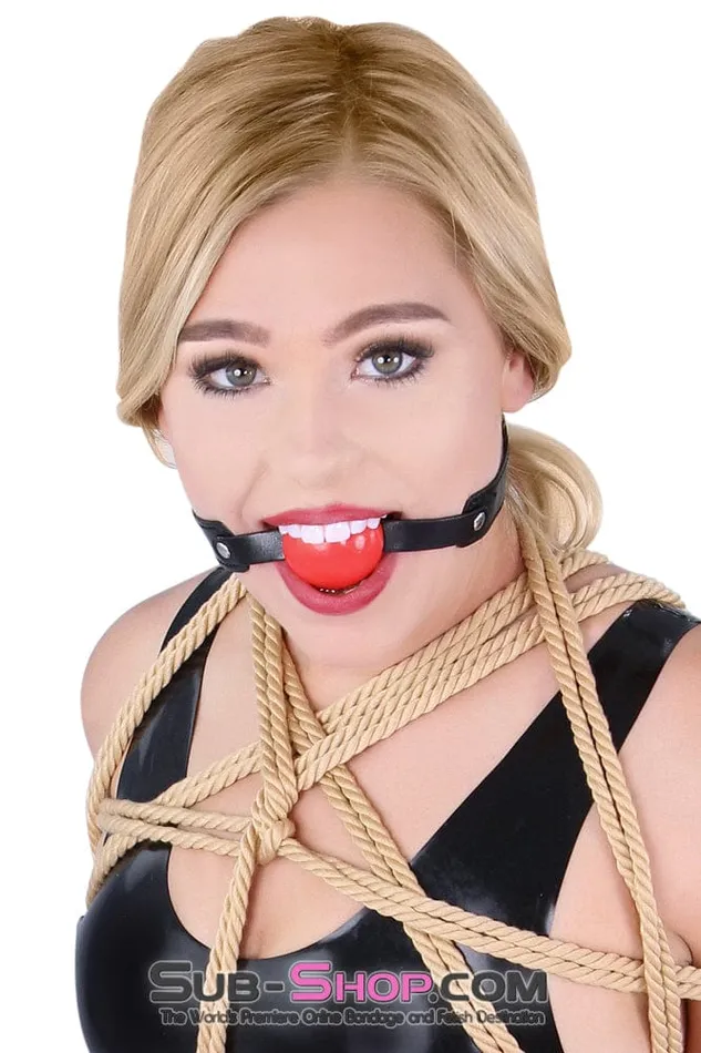 Male Sex Toys Idea 8947DL bBOGOb Bondage Basics Beginners Red Rubber Ball Gag